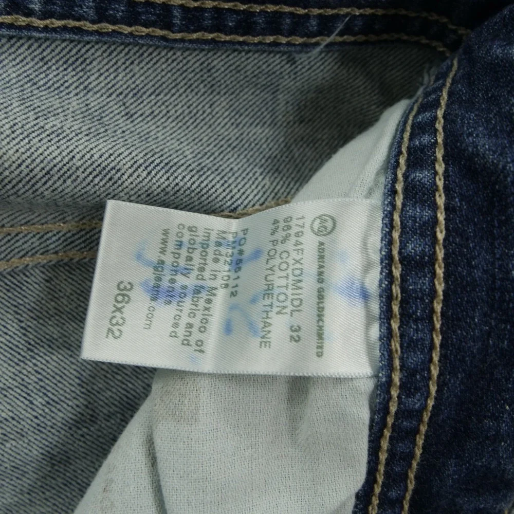 Adriano Goldschmied Jeans Mens 36 Blue Everett Slim Straight Japan Denim